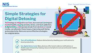 Clipped image of our Digital Detox infographic